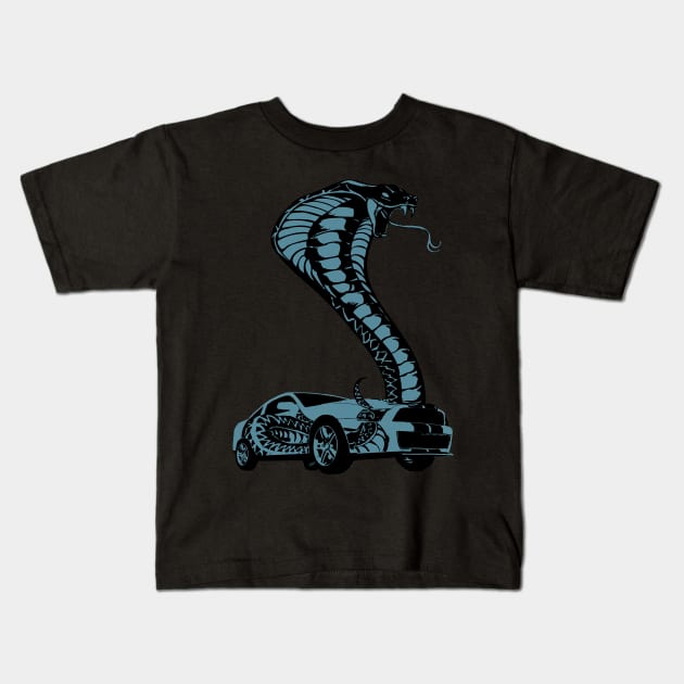 Hot Rod Snake Kids T-Shirt by Gringoface